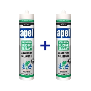 APEL AS700 Şeffaf Akvaryum ve Cam Silikonu (310 ml) - 2 Adet