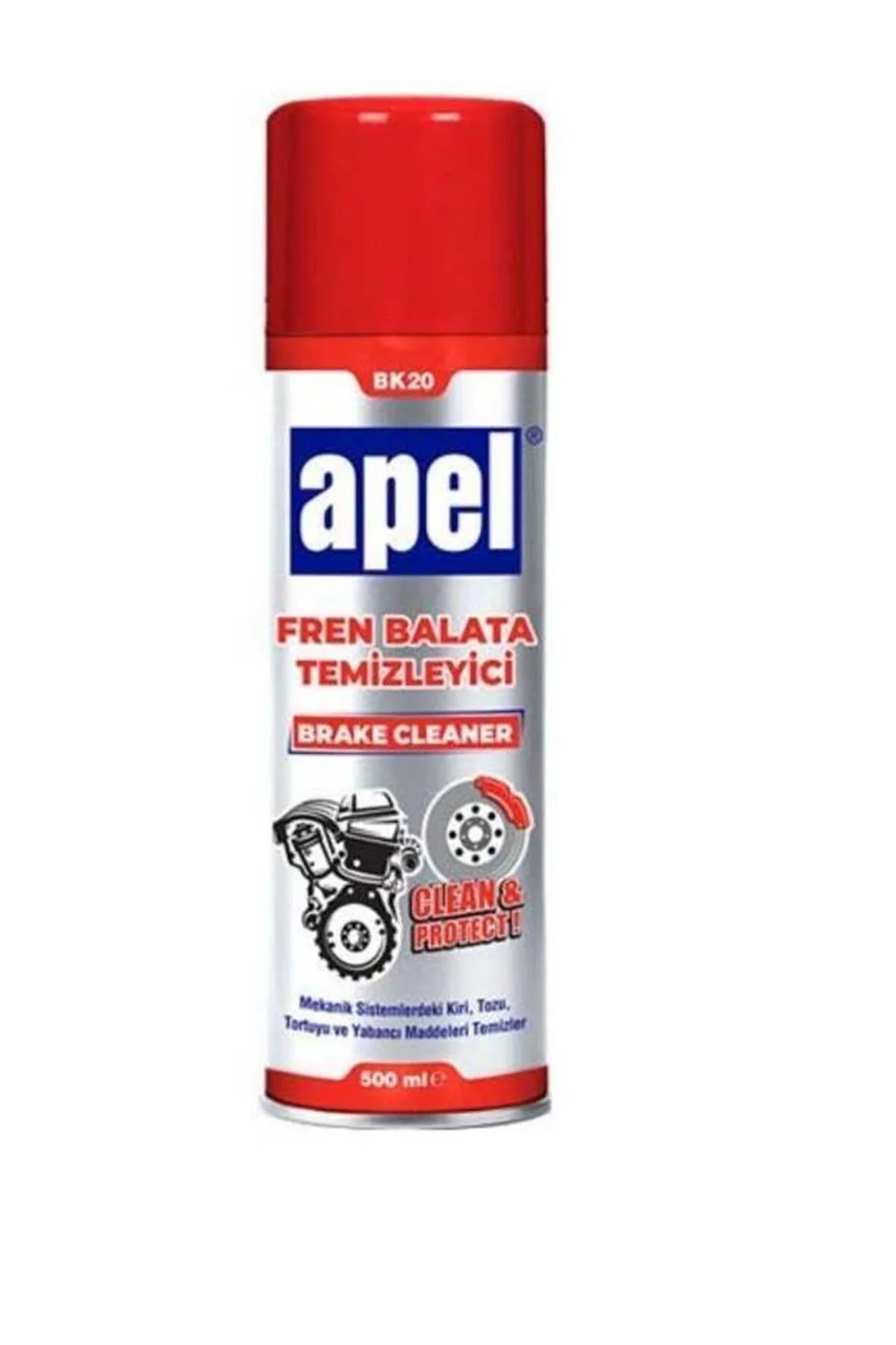 Apel BK20 Fren Balata Temizleyici Sprey 500 ml Apel BK20 Fren Balata Temizleyici Sprey 500 ml